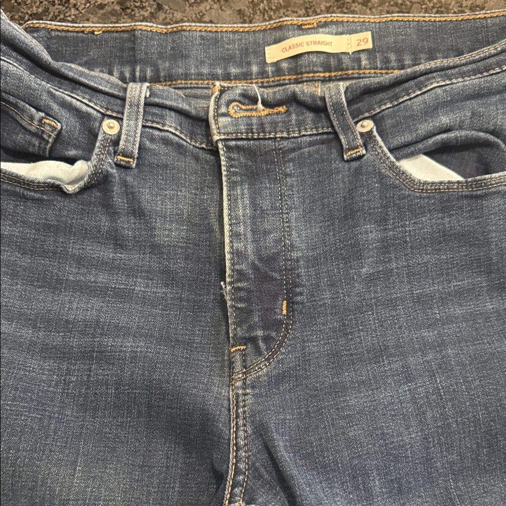 Levi's Dark Blue Denim Jeans